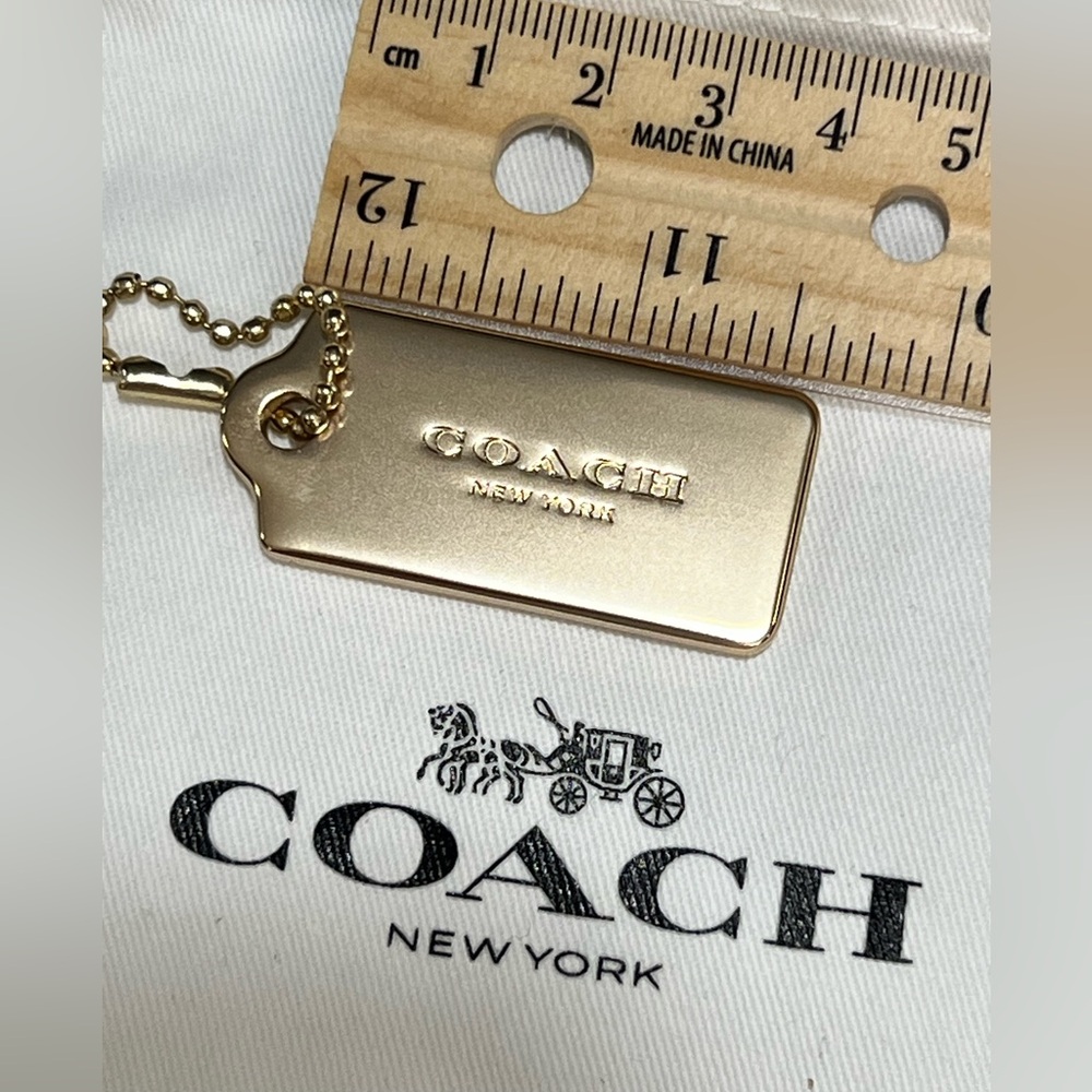 Coach Gold Tag Keychain - Picture 4 of 5